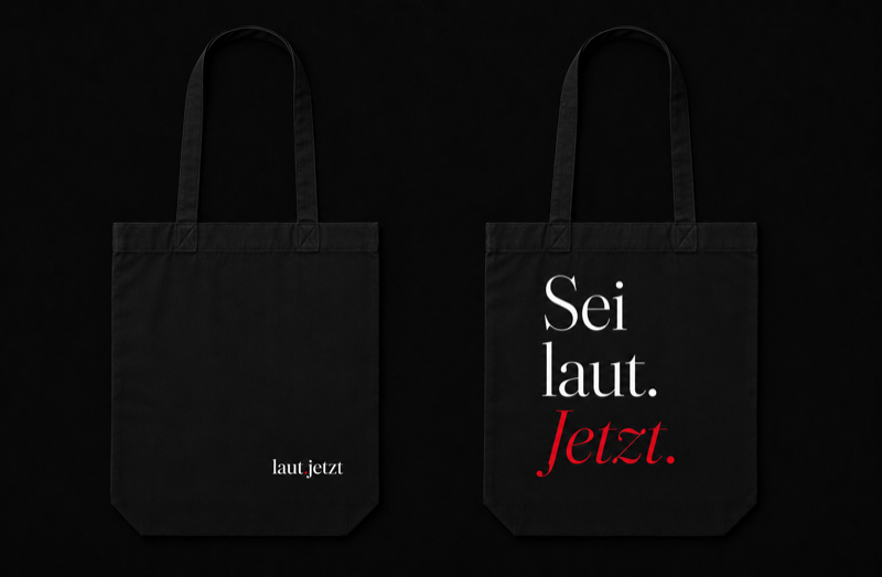 Sei laut. Jetzt — Organic Tote Bag